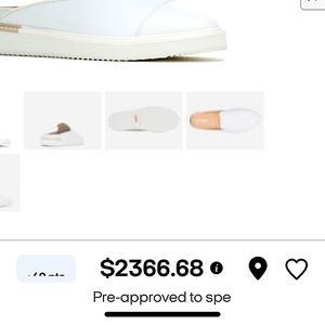 Hush Puppies Sabine Mule white leather size 8